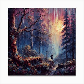 Forest At Dusk Canvas Print