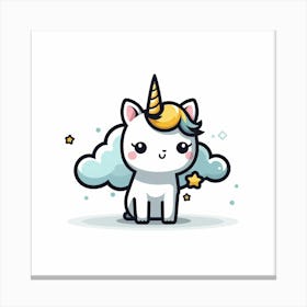 Cute Unicorn 90 Canvas Print