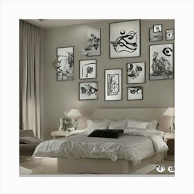 Modern Bedroom 1 Canvas Print