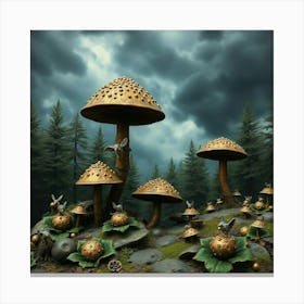 Mushroom Forest 19 Canvas Print