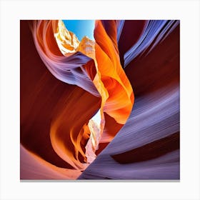 The walls of the canyon 3 Canvas Print