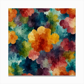 Watercolor Flowers 1 Canvas Print