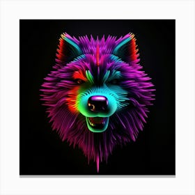 Neon Wolf 8 Toile