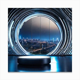 Futuristic City 173 Canvas Print