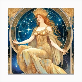 Golden Empress Canvas Print