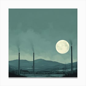 Full Moon In The Sky Canvas Print