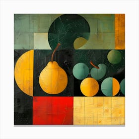 A Symphony Of Shapes And Fruit 3 Canvas Print