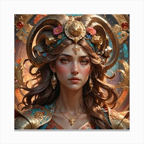 Aries woman Canvas Print