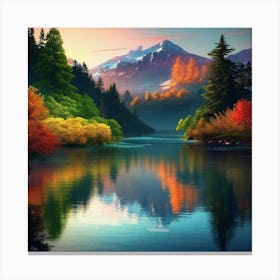 Mountain Lake 57 Canvas Print