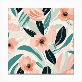 Soft Floraform Canvas Print