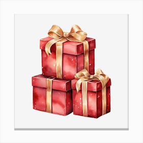 Christmas Gift Boxes Canvas Print