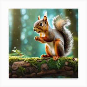 Squirrel In The Forest 275 Canvas Print