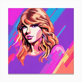 Taylor Swift, Popart Canvas Print