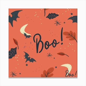 Boo orange Canvas Print