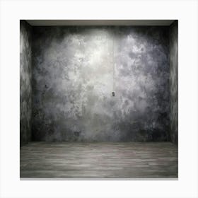 Empty Room With Concrete Wall 2 Canvas Print