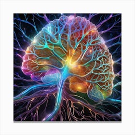 3d Brain Image Canvas Print