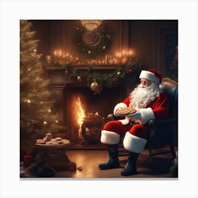 Christmas Santa 15 Canvas Print