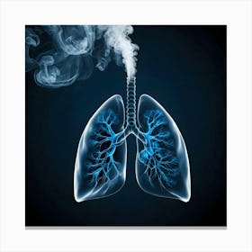 Lungs And Smoke Canvas Print