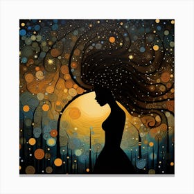 Hair In The Wind 2 Canvas Print