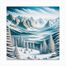 Winter Landscape Canvas Print