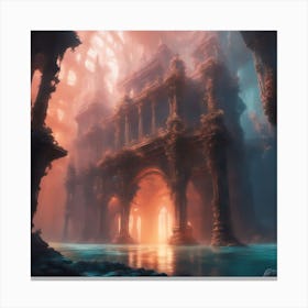 Underwater Palace 10 Canvas Print