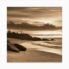 Sunset On The Beach 769 Canvas Print