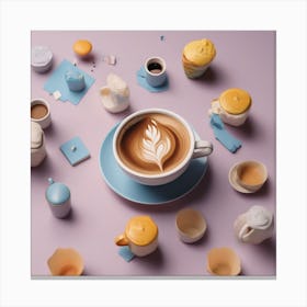 Latte Art 4 Canvas Print