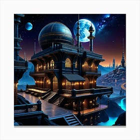 Futuristic City 42 Canvas Print