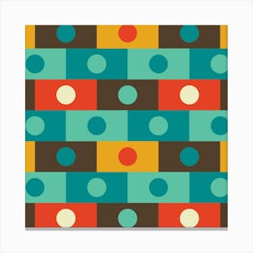 Modern Retro Pattern 10 Canvas Print