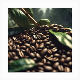 Coffee Beans In The Forest 22 Canvas Print