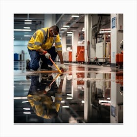  Photo Reflecting The Industry of Facility Managment and maintenance.  Canvas Print