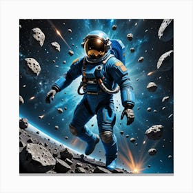 Adrift in the Cosmos: An Astronaut's View Canvas Print