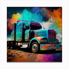 Colorful Truck Painting Canvas Print