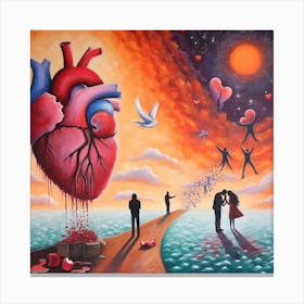 Breakup&Pain Canvas Print