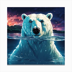 The Majestic Polar Bear Canvas Print