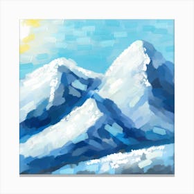 Mountain peaks Canvas Print