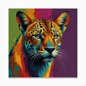 Colorful Leopard Canvas Print