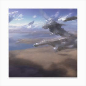 Spaceship In The Sky 1 Canvas Print