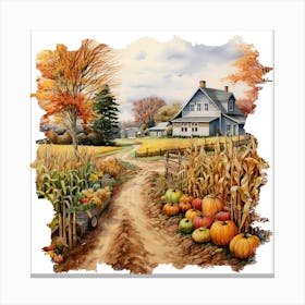 Autumn In The Country Canvas Print