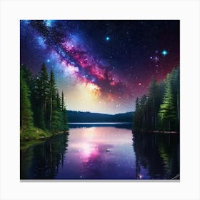 Milky Over Lake 3 Canvas Print