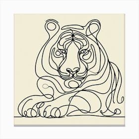 Tiger Picasso style 1 Canvas Print