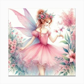 Beautiful Pink Fairy Canvas Print