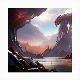 Spaceship 1 Canvas Print