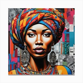 African Woman 12 Canvas Print