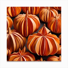 Paper Pumpkins Canvas Print