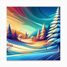 Winter Landscape 13 Canvas Print