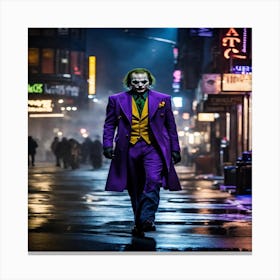 Joker In The Dark Canvas Print