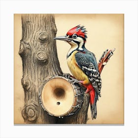 Woodpecker 18 Canvas Print