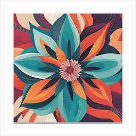 Abstract Flower Canvas Print