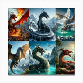 Dragons Canvas Print